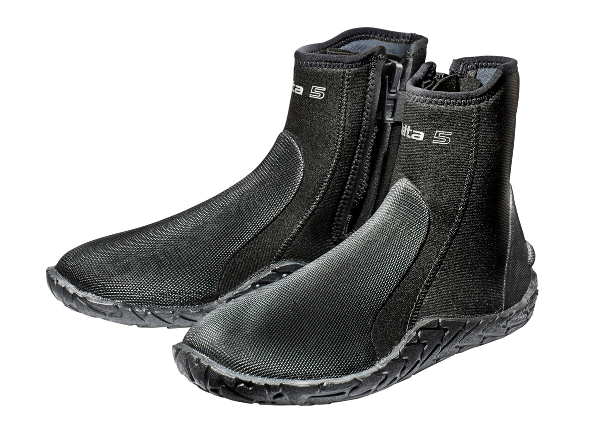 SCUBAPRO Delta Diving Boot, 5 mm (Black, 2XS)