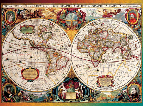 Buffalo Games - Antique Map - 1000 Piece Jigsaw Puzzle for Adults Challenging Puzzle Perfect for Game Nights - 1000 Piece Finished Size Is 26.75 x 19.75