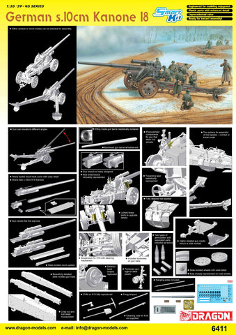 1/35 German s.10cm Kanone 18 ~ Smart Kit