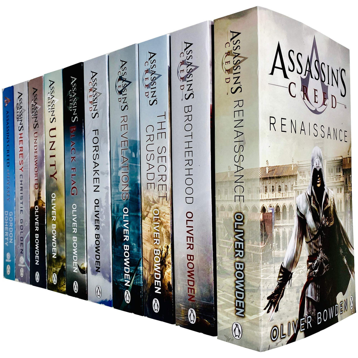 AssassinÃ¢â‚¬â„¢s Creed Official 10 Books Collection Set (Books 1 - 10) (Renaissance, Brotherhood, Secret Crusade, Revelations, Unity, Underworld, Heresy, Odyssey & MORE!)