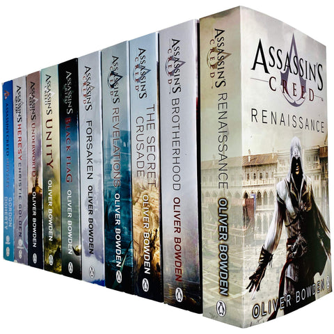 AssassinÃ¢â‚¬â„¢s Creed Official 10 Books Collection Set (Books 1 - 10) (Renaissance, Brotherhood, Secret Crusade, Revelations, Unity, Underworld, Heresy, Odyssey & MORE!)