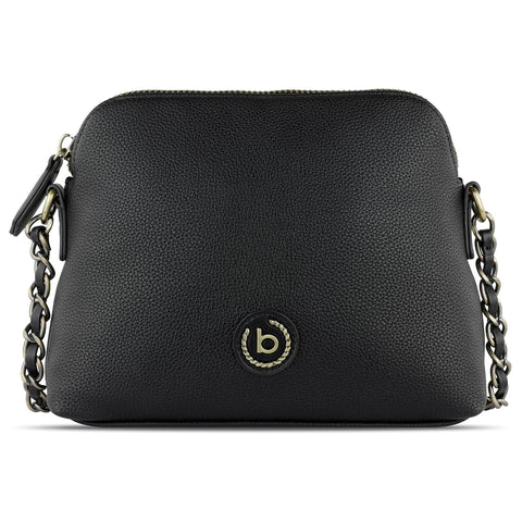 bugatti Passione Women's Small Handbag PU Leather Small Crossbody Bag for Women, Black, S, Crossbody bag