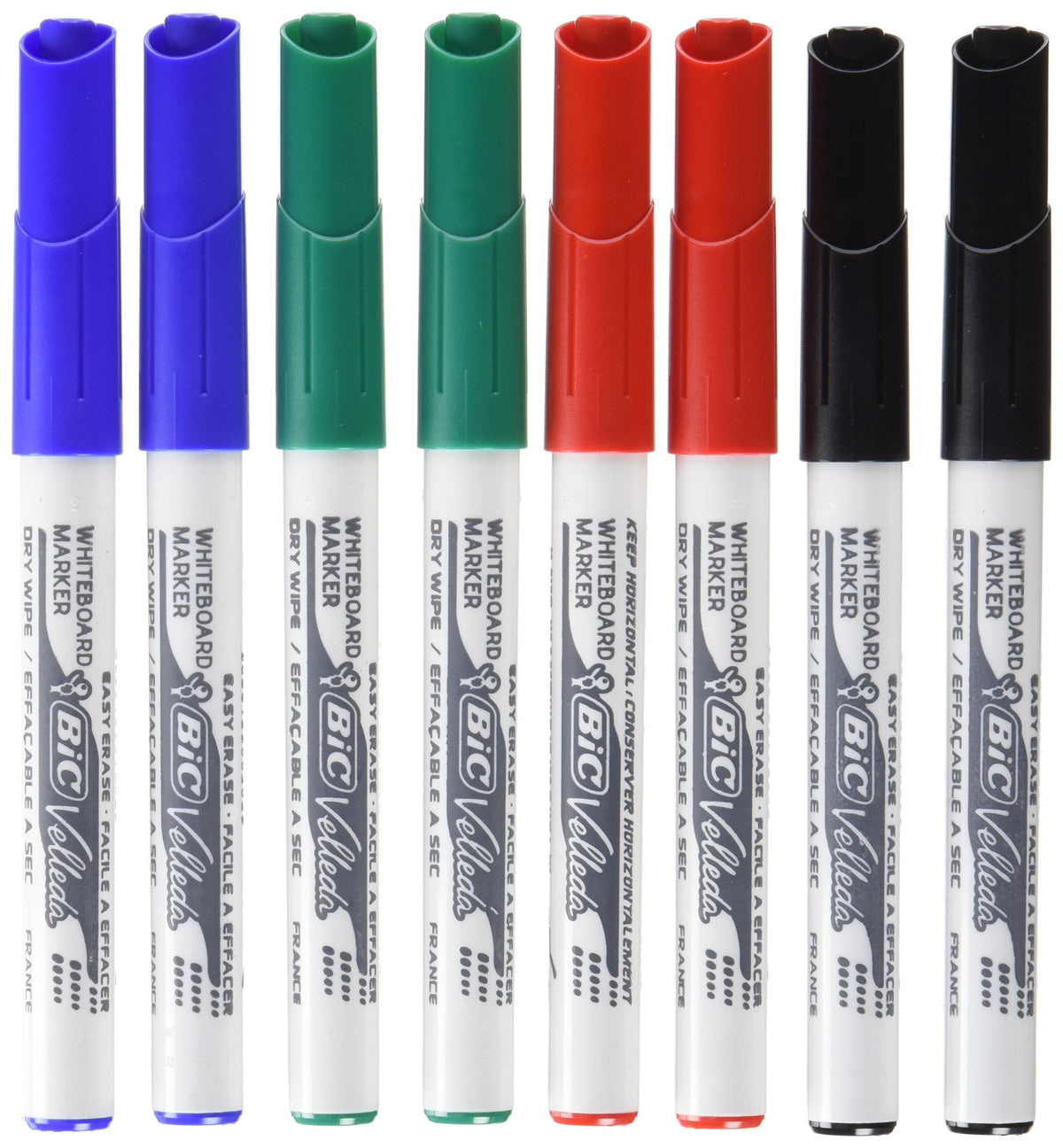 Bic Velleda 1741 White Board Markers - Assorted (Pack of 8)