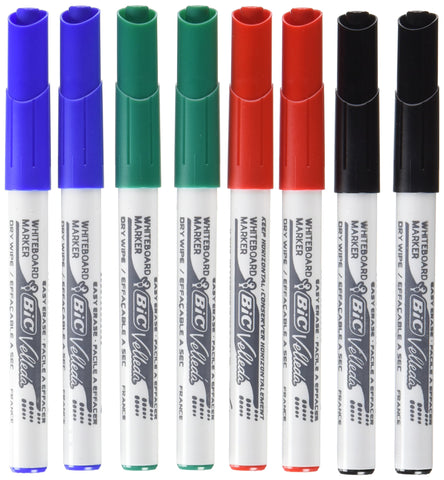 Bic Velleda 1741 White Board Markers - Assorted (Pack of 8)