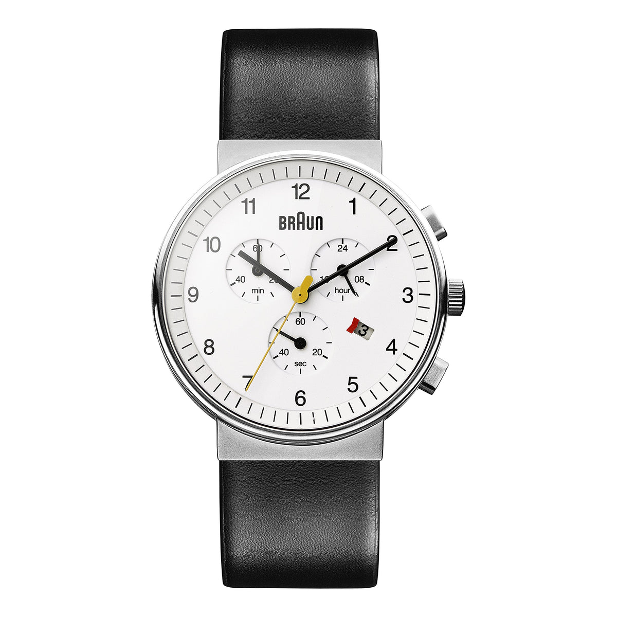 Braun Men's Quartz Chronograph Watch with Leather Strap