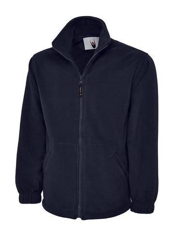 Adults Classic Full Zip Fleece Jacket Navy L