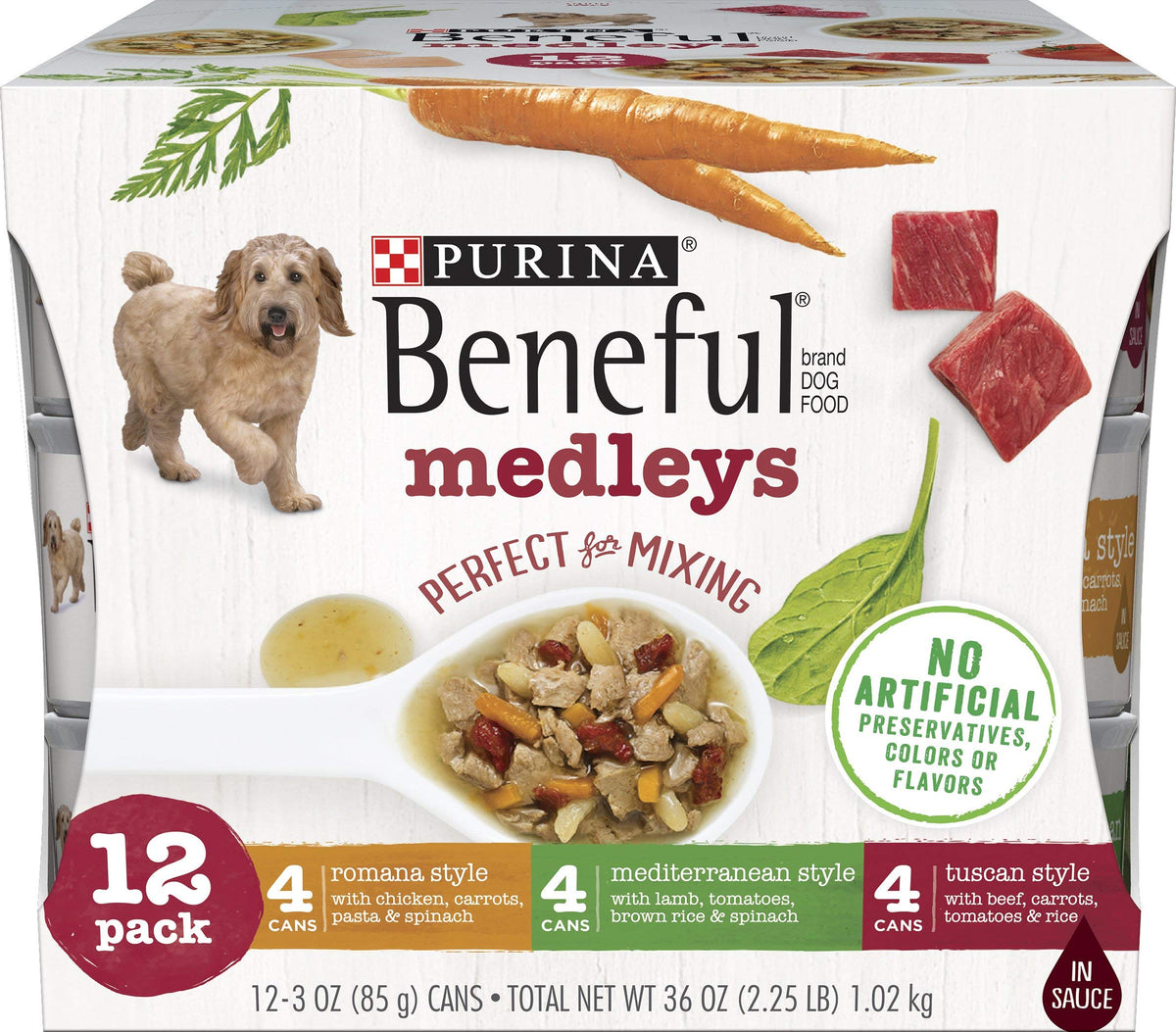 Purina Beneful Medleys Sampler, 12 ct. (3 oz. cans)