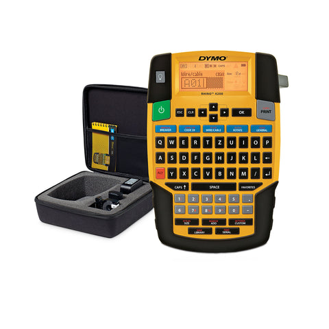 Dymo Coffret Imprimante d'Ã©tiquettes Rhino 420 (Jaune)