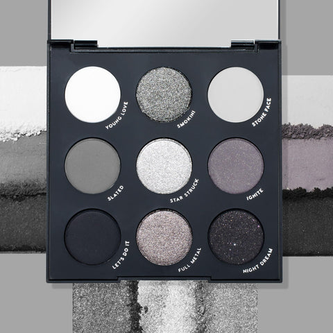 Colourpop Blowin' Smoke Eyeshadow Palette - Silver Eyeshadow and Smokey Eye Eyeshadow Palette with Metallic and Matte Finishes - High-Pigment Eye Makeup with a Long-Wearing Formula (0.3 oz)