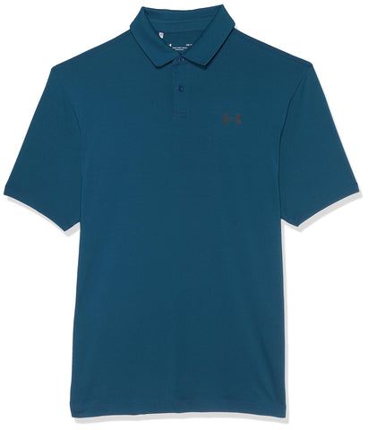 Under Armour Men's Polo Ua T2g Dress Shirt, Static Blue Black, Small-Medium