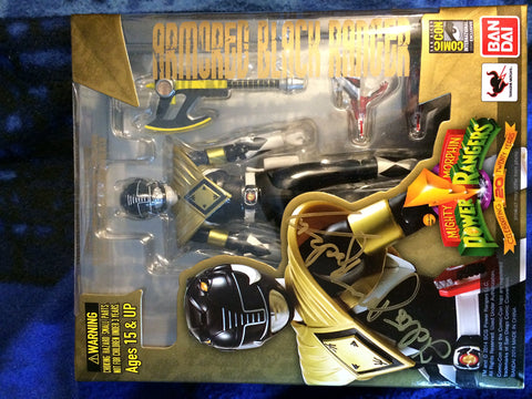 Bandai Tamashii Nations SH Figuarts Armored Black Ranger SDCC Exclusive "Mighty Morphin' Power Rangers" Action Figure