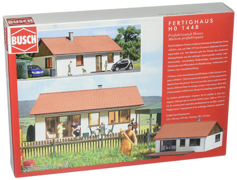 Busch 1448 Prefabricated House HO Structure Scale Model Structure