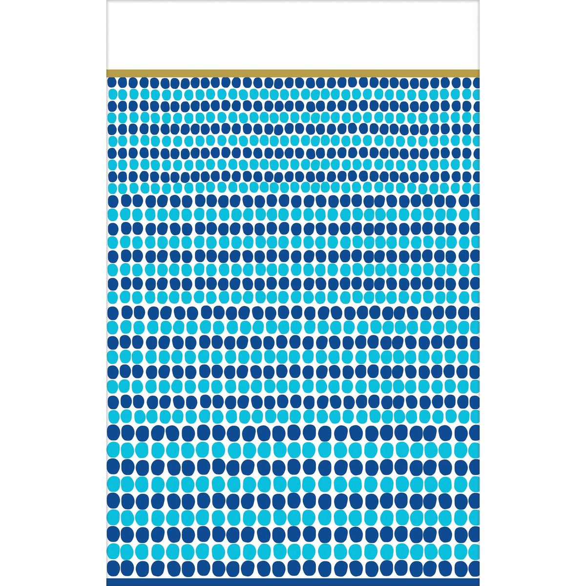 amscan 571756 Indigo Dots Plastic Rectangle Table Cover, Multicolor
