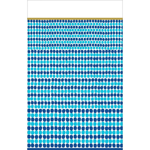 amscan 571756 Indigo Dots Plastic Rectangle Table Cover, Multicolor