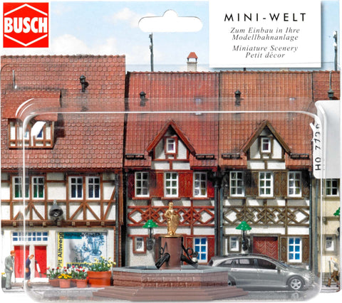Busch 7728 Marketplace Fountain HO Scenery Scale Model Scenery