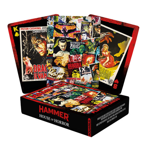 AQUARIUS Hammer House of Horror Playing Cards - Horror Movies Themed Deck of Cards for Your Favorite Card Games - Officially Licensed Hammer Merchandise & Collectibles