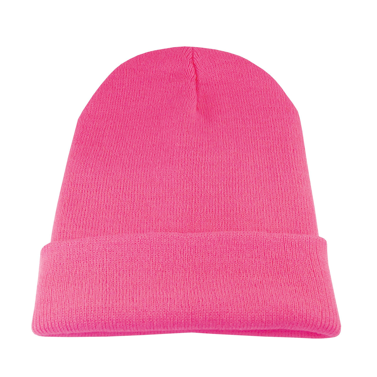 Beanie Hat Plain Baby Pink Soft Comfortable Casual for Men Women Warm Knitted Winter Woolly Skully Ski Headwear (Pack of 1)