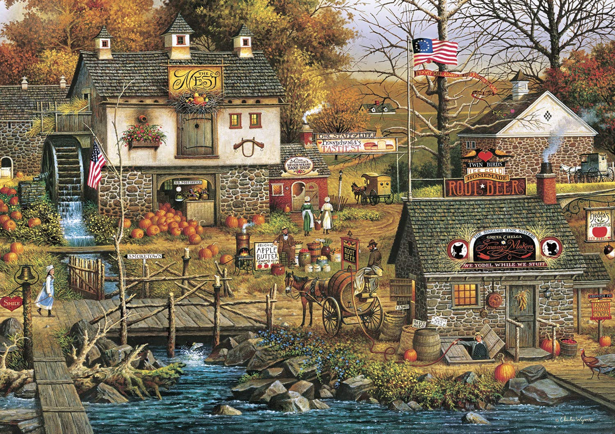 Buffalo Games - Charles Wysocki - Olde Buck's County - 300 Large Piece Jigsaw Puzzle