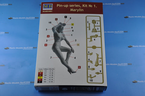 MASTER BOX Pretty US Army Girl PIN-UP Series, KIT ? 1 Marylin 1/24 24001