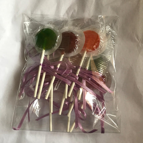 Monsters Inc Party Favors Supplies Decorations Movie Lollipops w/ Lavender Bow Ribbons Party Favors -12 pcs, Sully, Mike, Boo