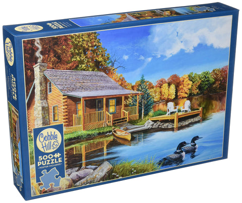 Cobblehill 85022 500 pc Loon Lake Puzzle, Various