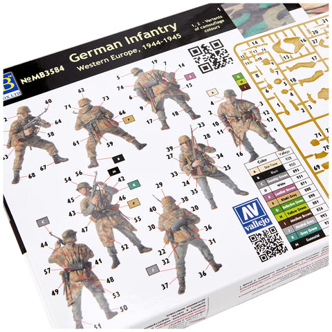 Master Box Models 1/35 "German Infantry" Western Europe 1944-45, 4 Figures Set