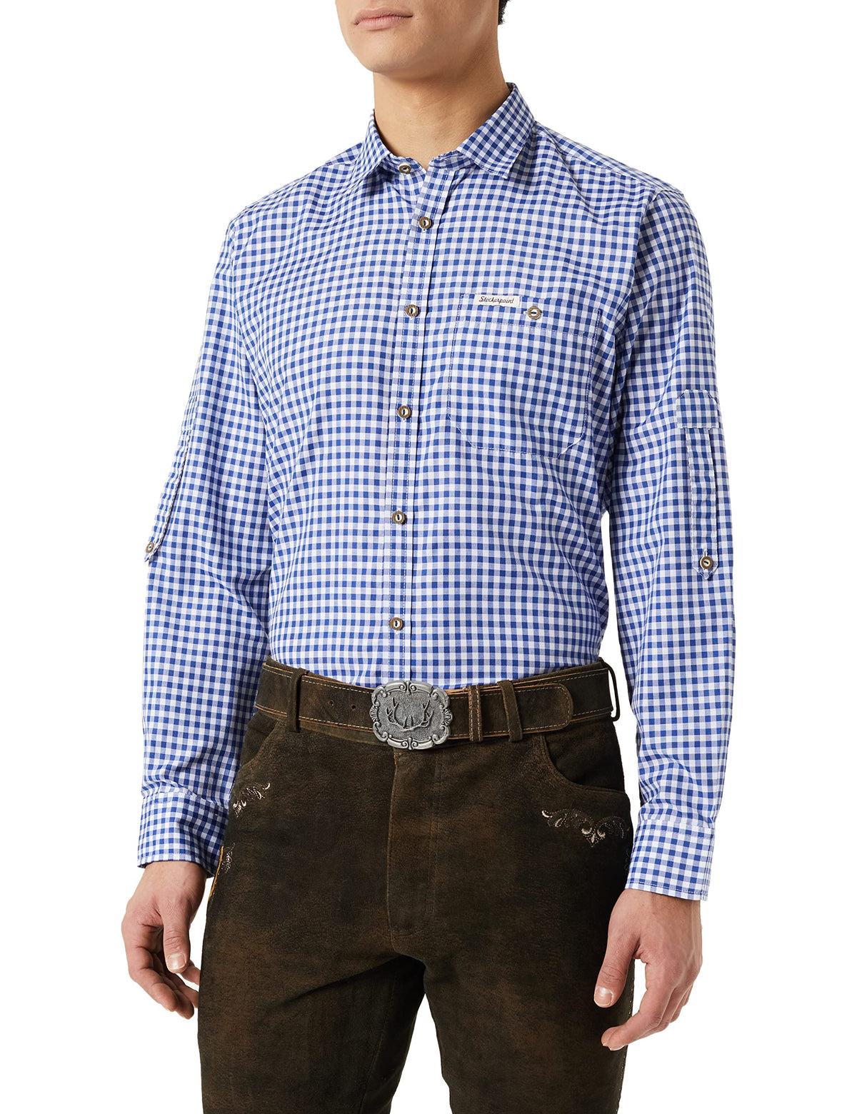 Stockerpoint Men's Campos3 Traditional Shirt, Blue (Blue), M
