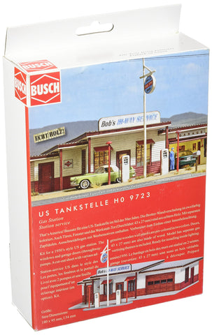 Busch 9723 Bob's HiWay Service Stn HO Scale Building Kit