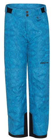 Arctix Youth Snow Pants with Reinforced Knees and Seat Snow Pants - Diamond Print Marina Blue, X-Small