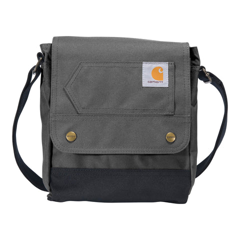 Carhartt Women's, Durable, Adjustable Bag with Flap Closure, Everyday Crossbody Snap (Gravel), One Size