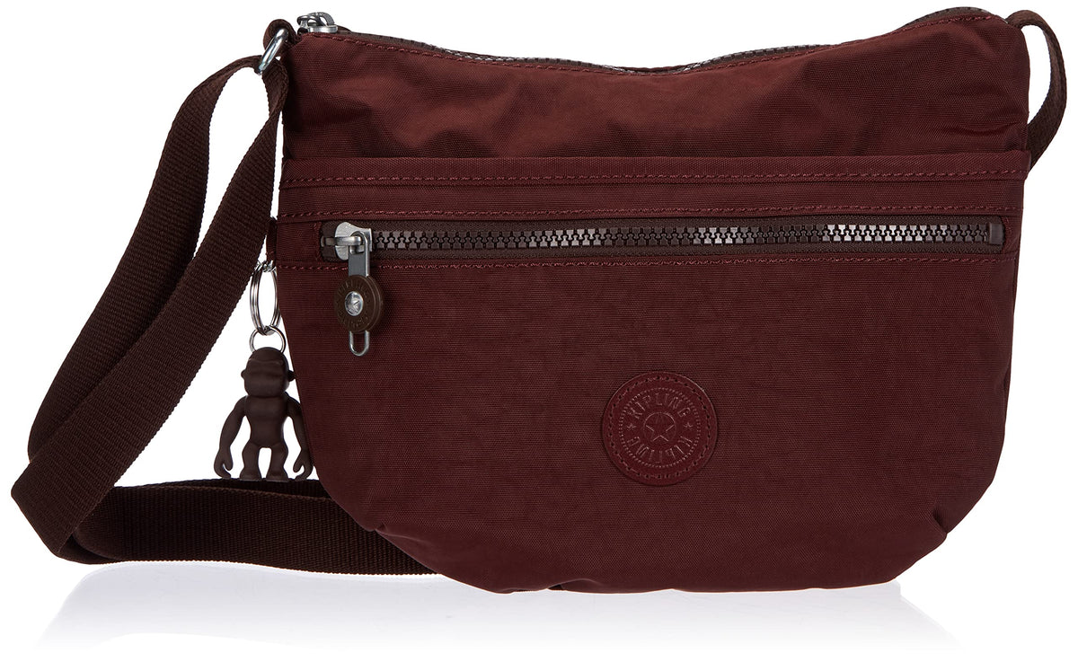 Kipling Synthetic Arto S Crossbody Bags, Mahogany, Brown
