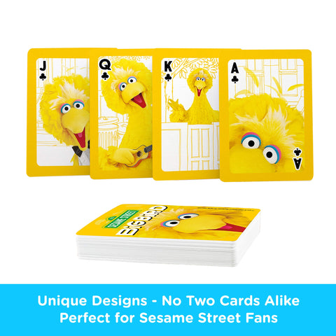 AQUARIUS Sesame Street Big Bird Playing Cards - Big Bird Themed Deck of Cards for Your Favorite Card Games - Officially Licensed Sesame Street Merchandise & Collectibles