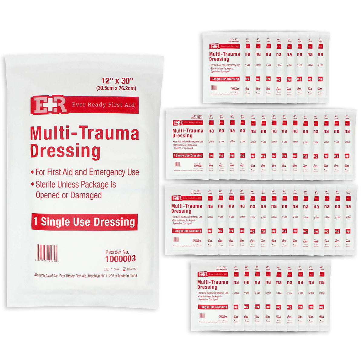 Ever Ready First Aid Multi-Trauma Sterile Non-Woven Dressing 12ÃƒÆ’Ã†â€™Ãƒâ€šÃ‚Â¢ÃƒÆ’Ã‚Â¢ÃƒÂ¢Ã¢â€šÂ¬Ã…Â¡Ãƒâ€šÃ‚Â¬ÃƒÆ’Ã¢â‚¬Å¡Ãƒâ€šÃ‚Â x 30ÃƒÆ’Ã†â€™Ãƒâ€šÃ‚Â¢ÃƒÆ’Ã‚Â¢ÃƒÂ¢Ã¢â€šÂ¬Ã…Â¡Ãƒâ€šÃ‚Â¬ÃƒÆ’Ã¢â‚¬Å¡Ãƒâ€šÃ‚Â - 50 Count