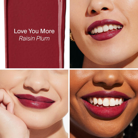 Supergoop! Lipshade 100% Mineral SPF 30 Hydrating Lipstick, Love You More (Raisin Plum) - Buildable, Bold Lip Color - Nourishes, Hydrates & Protects Lips - Natural Peppermint Flavor