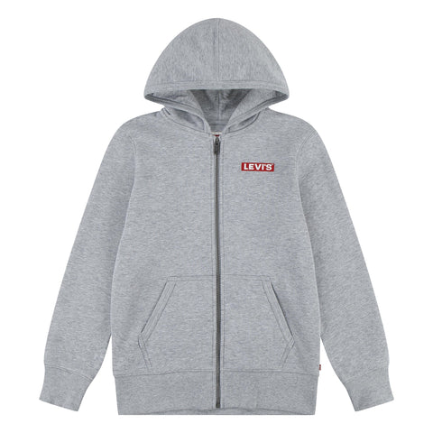Levi's Kids Lvn boxtab full zip hoodie Boys Grey Heather 16 years