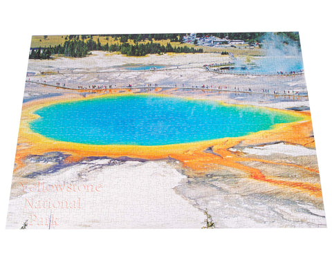 Yellowstone National Park Grand Prismatic Hot Spring 1000 piece puzzles for Adults