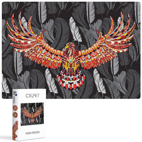 Cruny Puzzle for Adults 1000 Pieces - Jigsaw Puzzle 1000 Pieces Adult Ideal on a Puzzle Mat or Puzzle Board - Relaxing Adult Jigsaw Puzzles 1000 Pieces & Great 1000 Piece Puzzles for Adults (Eagle)