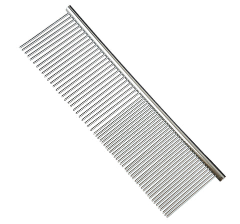 Scarlet, Grooming Comb, dog comb 19 cm Stainless Steel Suitable for Tangles, Knots and Grooming...