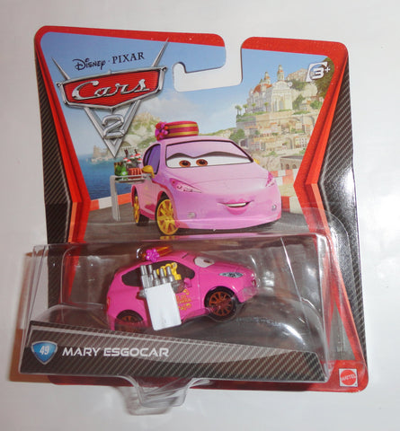 Disney Pixar Cars Exclusive 1:55 Diecast Mary Esgocar By Mattel