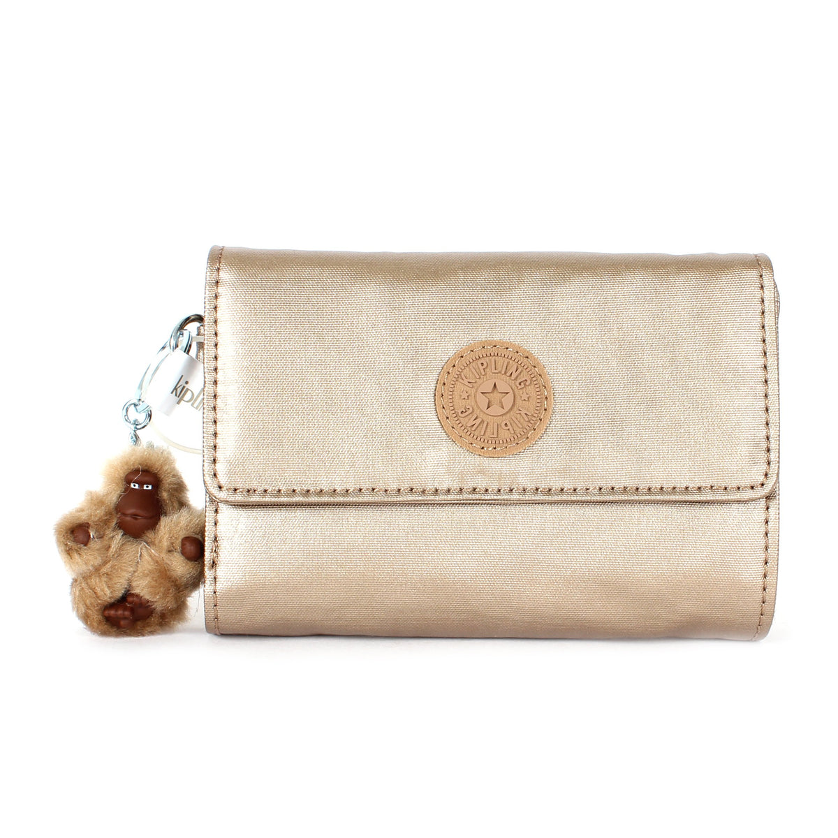 Kipling Pixi GM Medium Wallet, Golden Rod Metallic