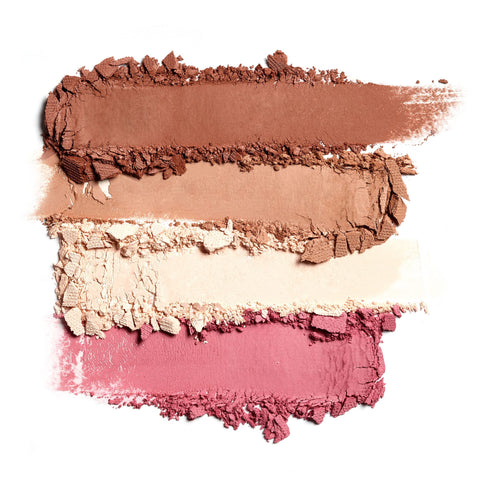 3INA MAKEUP - Cruelty Free - Vegan - The Matte Face Palette - 4 contouring shades for face, eyes and lips - Contouring palette - Easy to blend - Made in Europe