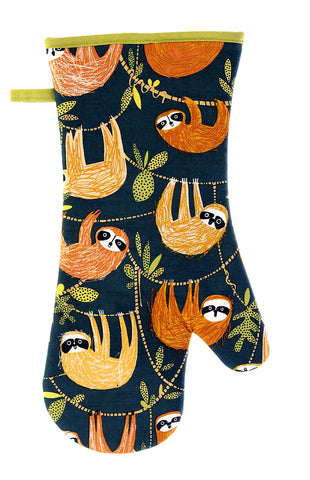 Ulster Weavers - Hanging Around - Gauntlet Oven Glove - One Size in Blue