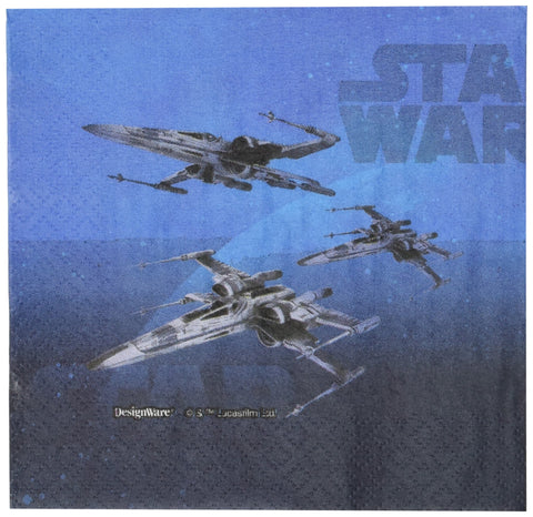 amscan Star WarsÃ¢â€žÂ¢ Episode VII Beverage Napkin, Party Favor, 5" x 5"