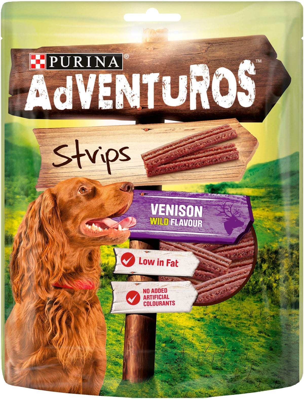 Purina Adventuros Mini Strips Dog Treats, 90g