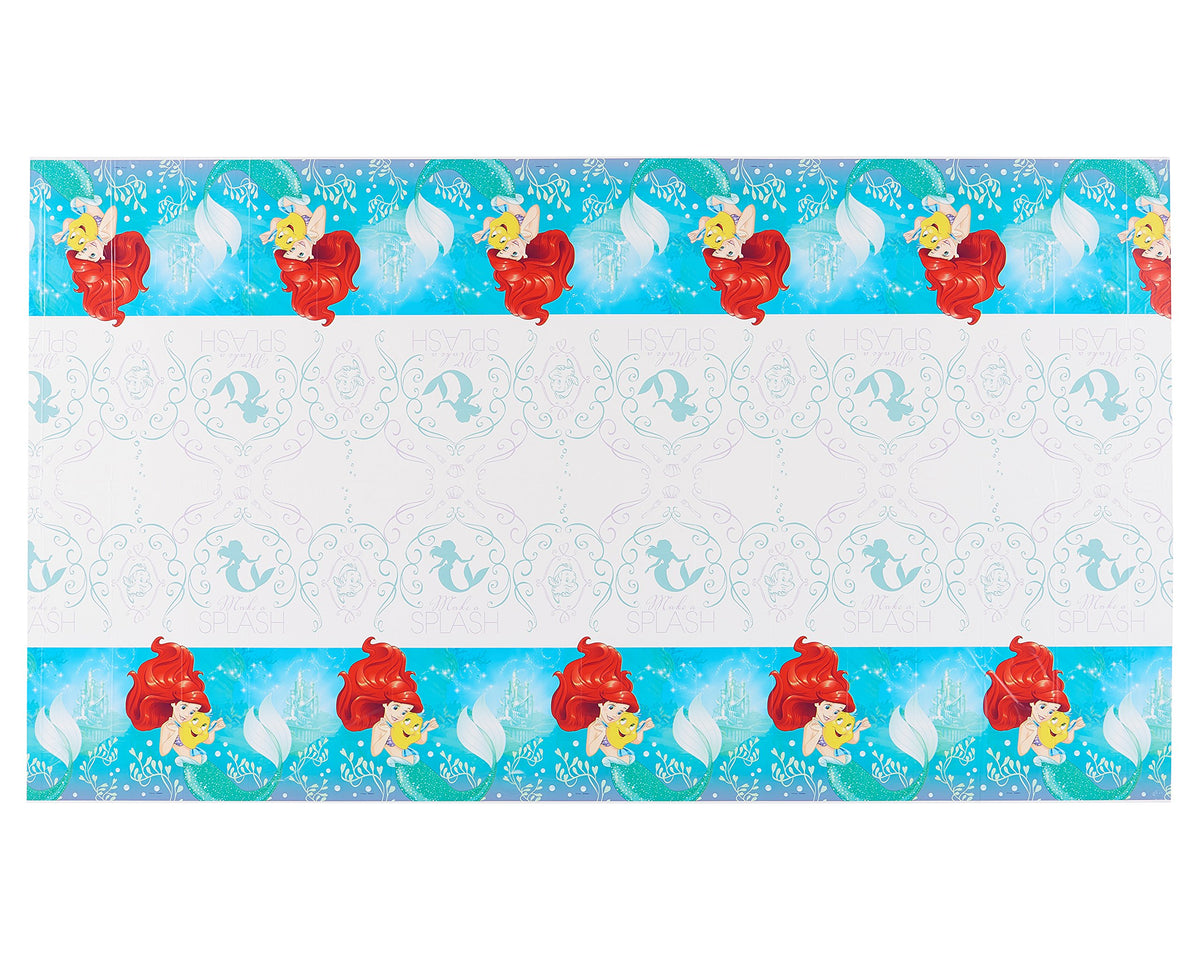 Amscan 571620 Plastic Table Cover | DisneyÃƒÆ’Ã¢â‚¬Å¡Ãƒâ€šÃ‚Â© Ariel Dream Big Collection | Party Accessory 1 ct