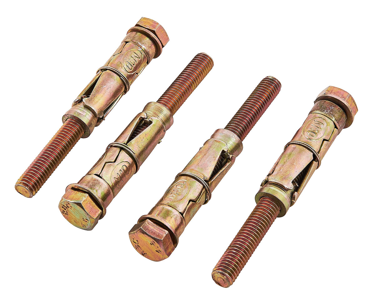 Amtech S5940 Expansion Bolts, 10 x 100 mm, 4-Piece