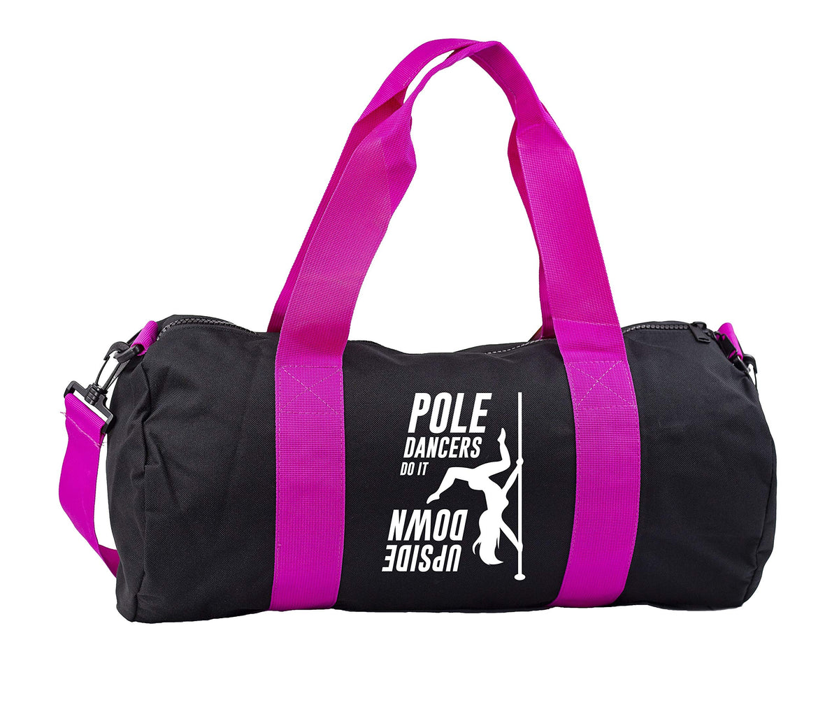 Hippowarehouse Pole Dancers Do It Upside Down Gymwear Gym Duffle Cylinder Uniform Kit Bag 50 x 25 x 25cm 20 litres