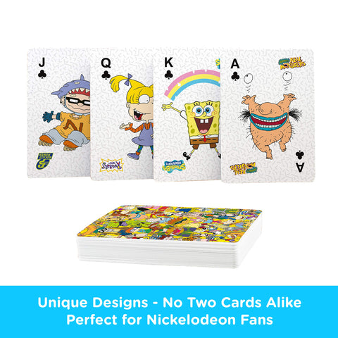 AQUARIUS Nickelodeon Cast Playing Cards - Nickelodeon Cast Themed Deck of Cards for Your Favorite Card Games - Officially Licensed Nickelodeon Merchandise & Collectible Gift
