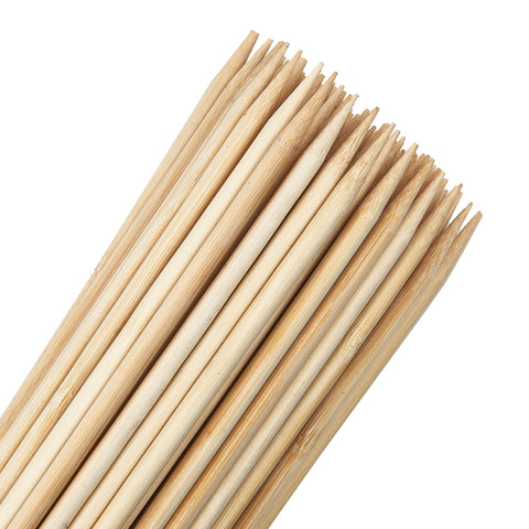 MATANA 100 Extra Long Marshmallow Roasting Sticks, 90cm/35 Inches (0.6cm/6mm Thick) - XL Wooden Skewers for Toasting Smores, Grilling, Fire Pit, Bonfires, Camping, Parties - Sturdy & 100% Natural