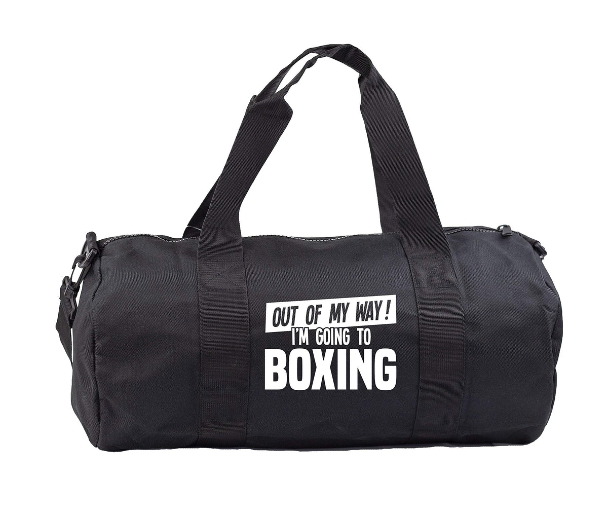 Hippowarehouse Out of My Way I'm Going to Boxing Gymwear Gym Duffle Cylinder Uniform Kit Bag 50 x 25 x 25cm 20 litres